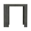 Kitchen Island Doyle, Kitchen, Smoky Oak / Ibiza Marble Color Finish