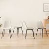 Dining Chairs Set of 4 modern kitchen dining chairs, linen padded seats