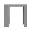 Kitchen Island Doyle, Kitchen, Concrete Gray / Ibiza Marble Color Finish