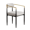 dining chairs set of 2 white , medieval modern dining chairs, teddy velvet chairs with metal legs, kitchen