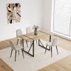 Dining Chairs Set of 4, Modern Accent Chairs with Soft glove suede Fabric Upholstered Seat